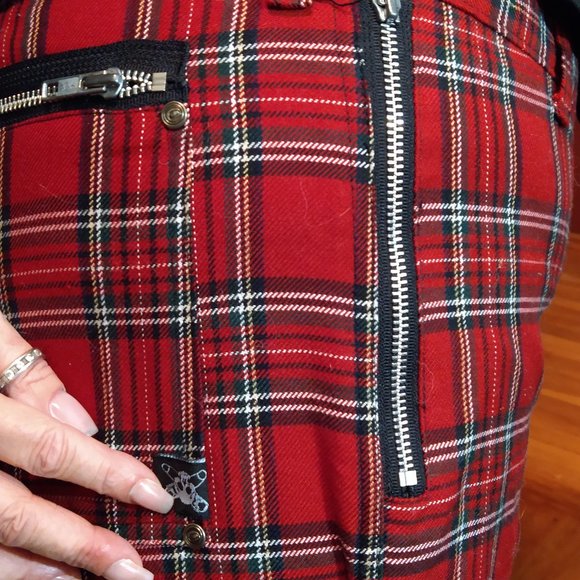 DogPile red tartan pants bondage - Picture 6 of 10